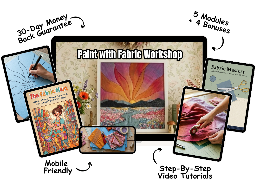 The Paint With Fabric Workshop course preview